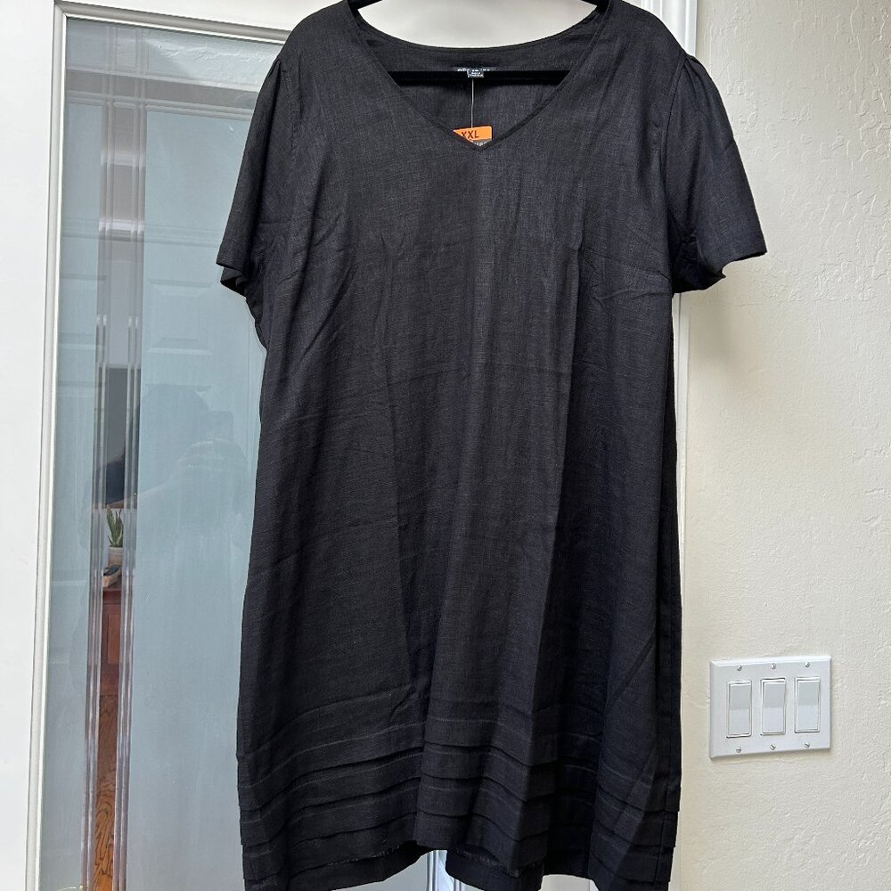 NWT Nicole Miller linen blend LBD